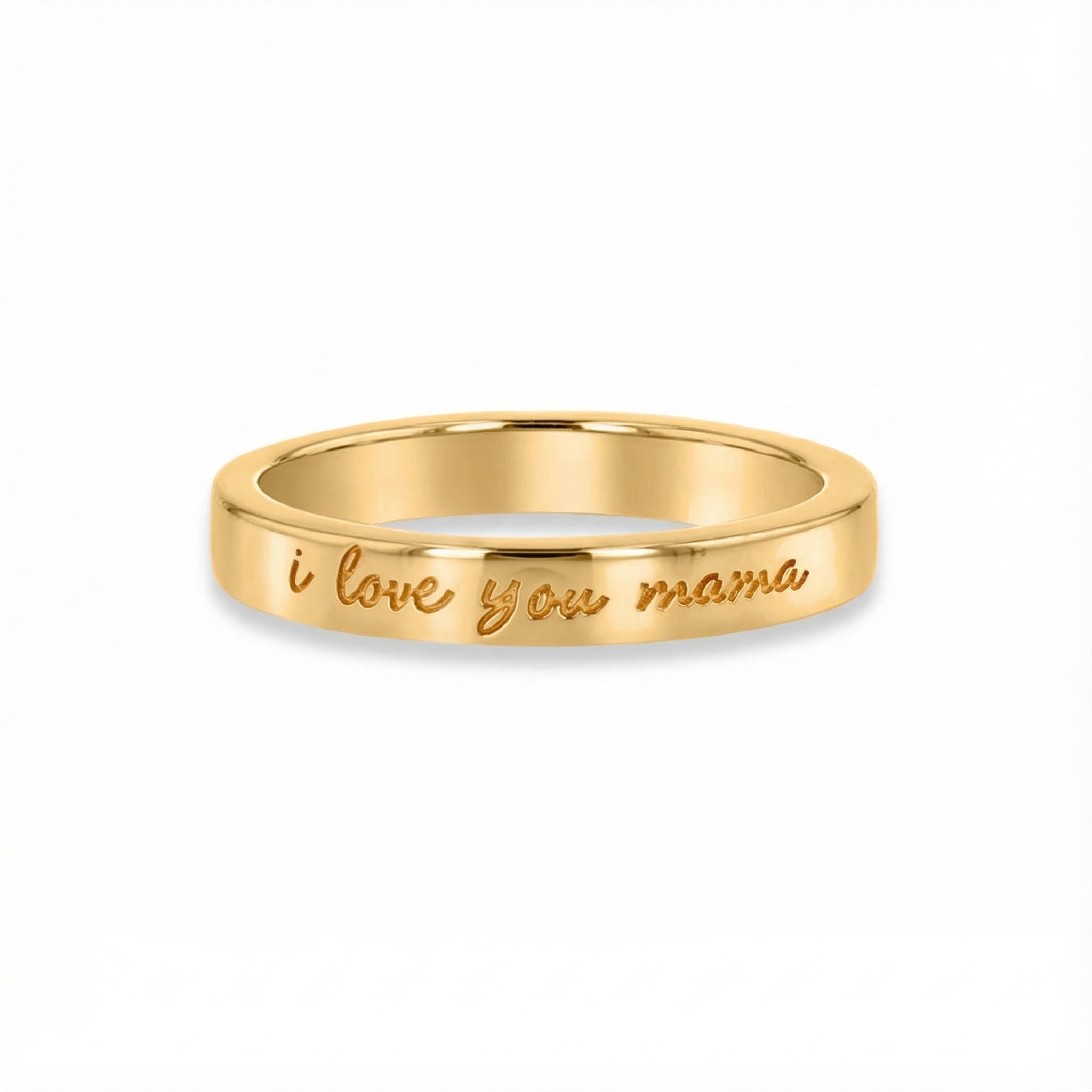 Engraved "I Love You Mama" Ring Engraved "I Love You Mama" Ring