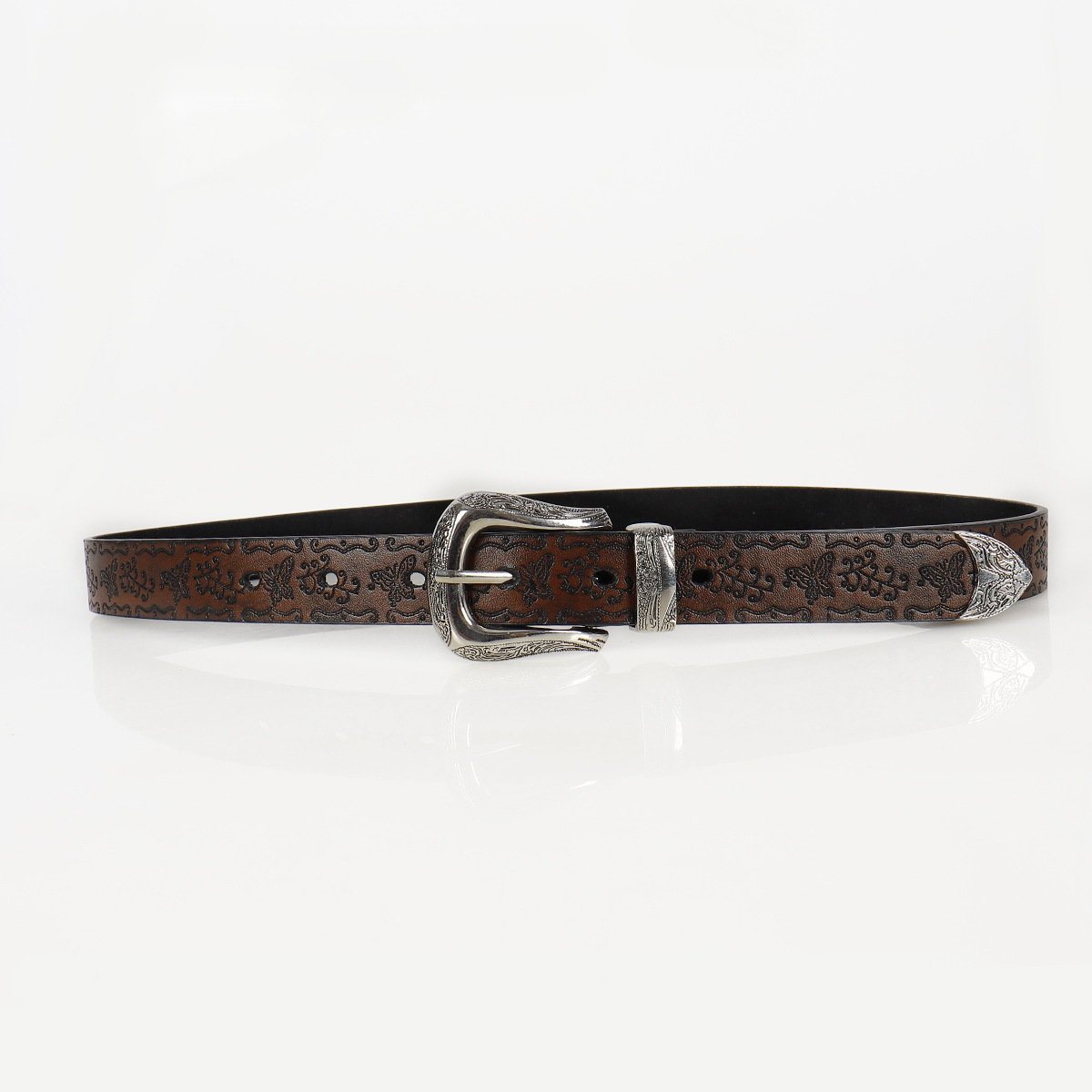Vintage Embossed Belt 112cm