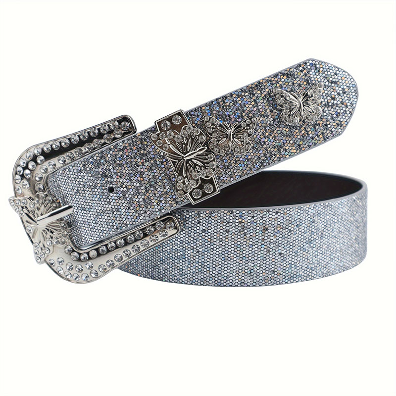 Vintage Sparkling Crystal and Diamond Belt