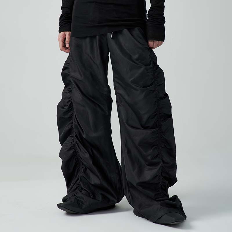 Dark Style Drawstring Casual Pants