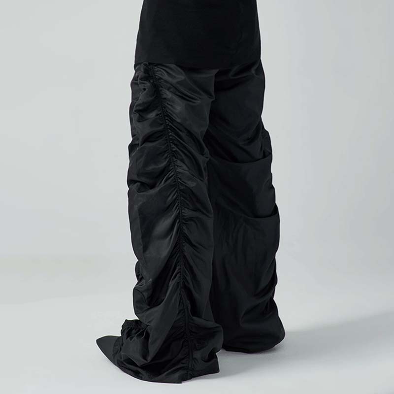 Dark Style Drawstring Casual Pants