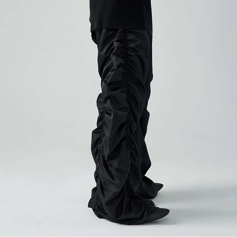 Dark Style Drawstring Casual Pants