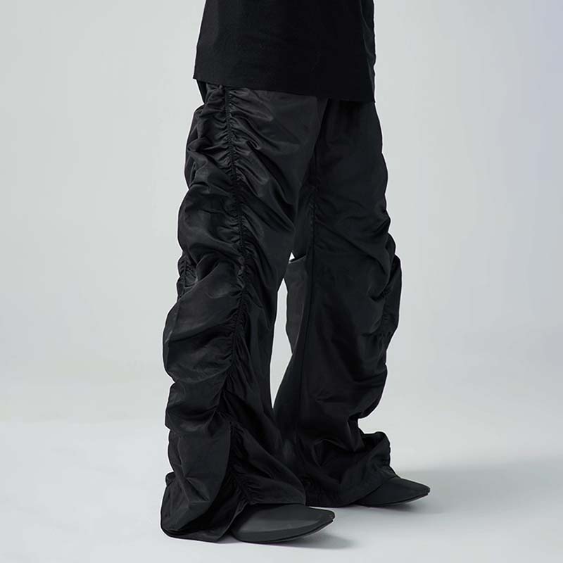 Dark Style Drawstring Casual Pants