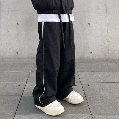 Street Striped Casual Pants