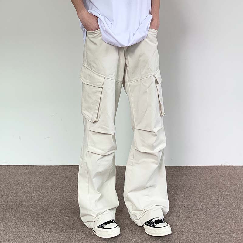 Solid Color Vintage Cargo Pants