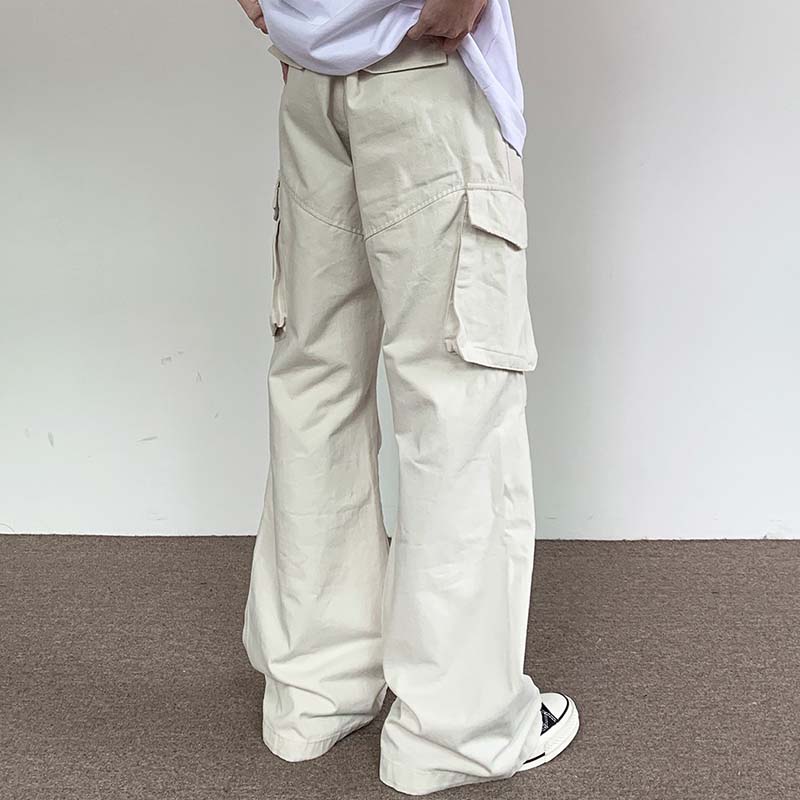 Solid Color Vintage Cargo Pants