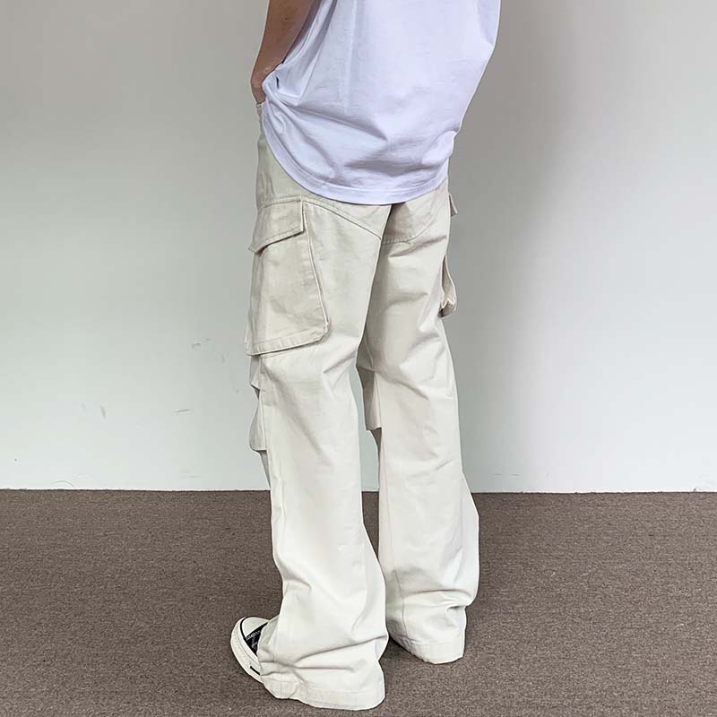 Solid Color Vintage Cargo Pants