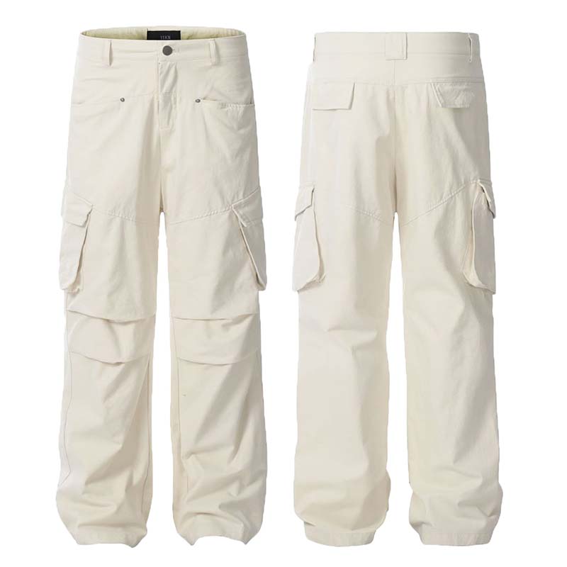 Solid Color Vintage Cargo Pants