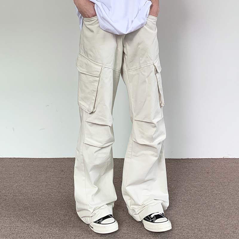 Solid Color Vintage Cargo Pants