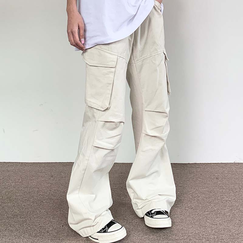 Solid Color Vintage Cargo Pants