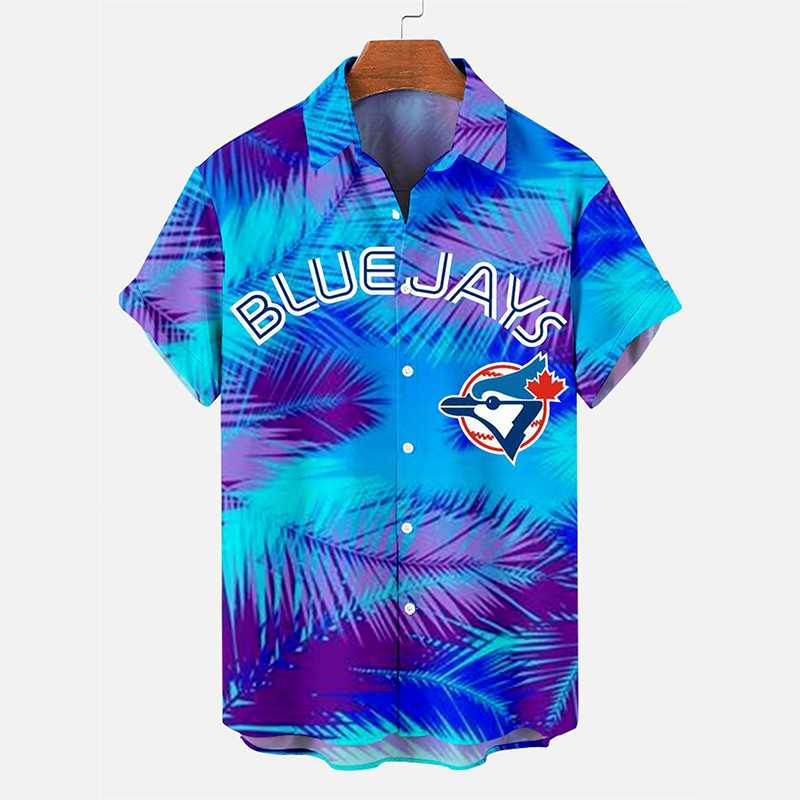 Baseball Print Hawaiian Shirt