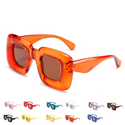 Y2K Trendy Multicolor Imitation Balloon Square Frame Sunglasses
