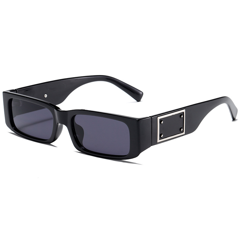 Retro Trendy Multicolor Small Square Sunglasses