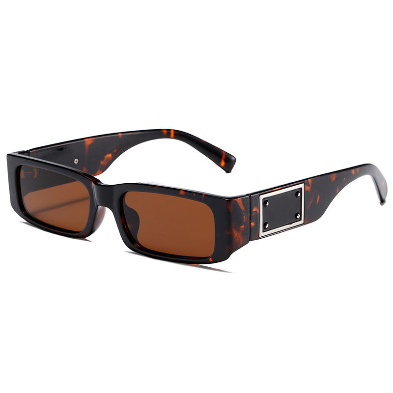 Retro Trendy Multicolor Small Square Sunglasses