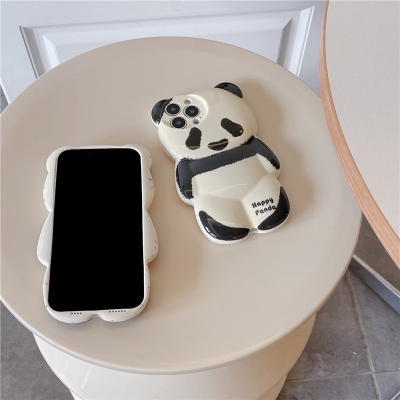 Three-dimensional Cute Panda Fall-proof iphone Case