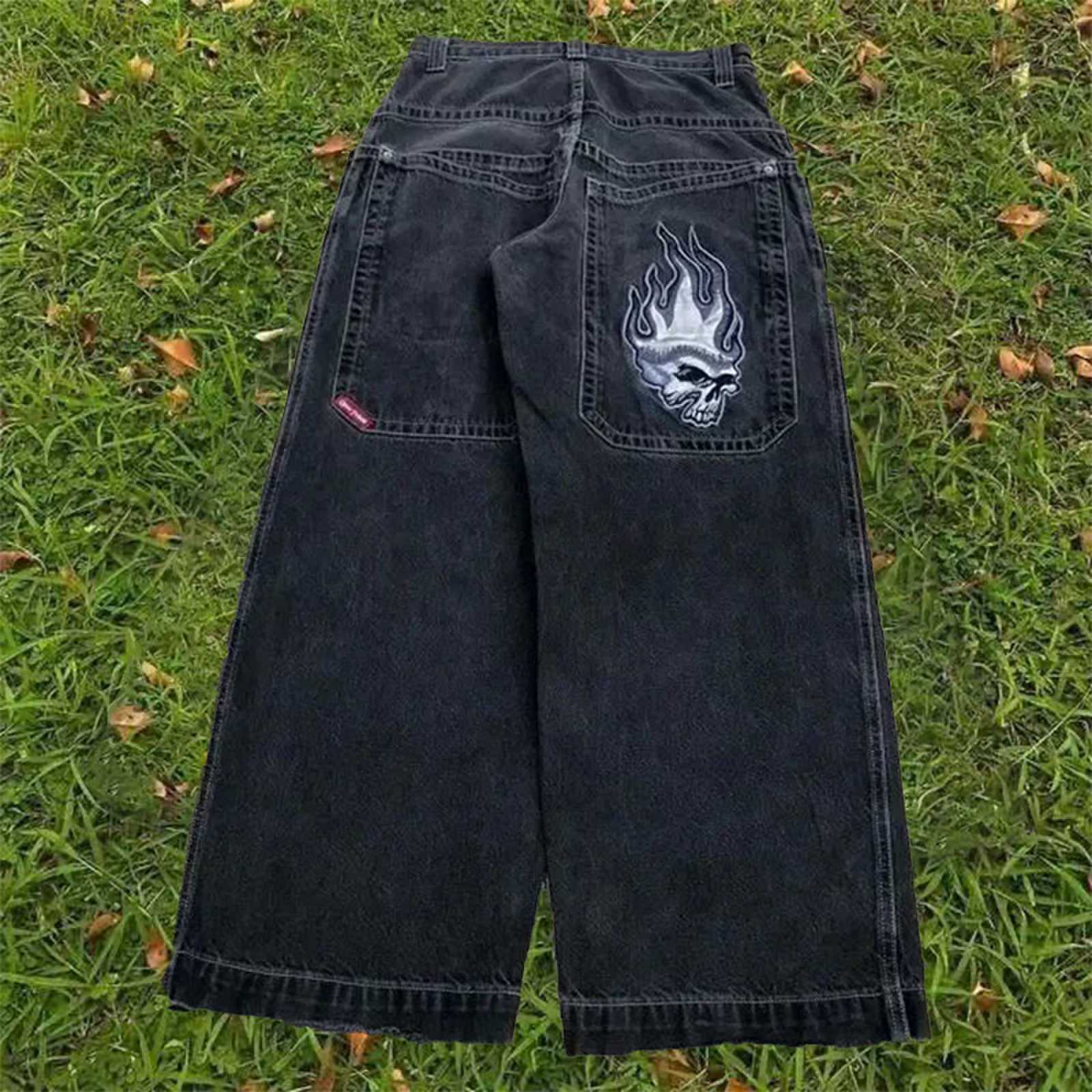 Y2K Vintage Street Embroidered Jeans