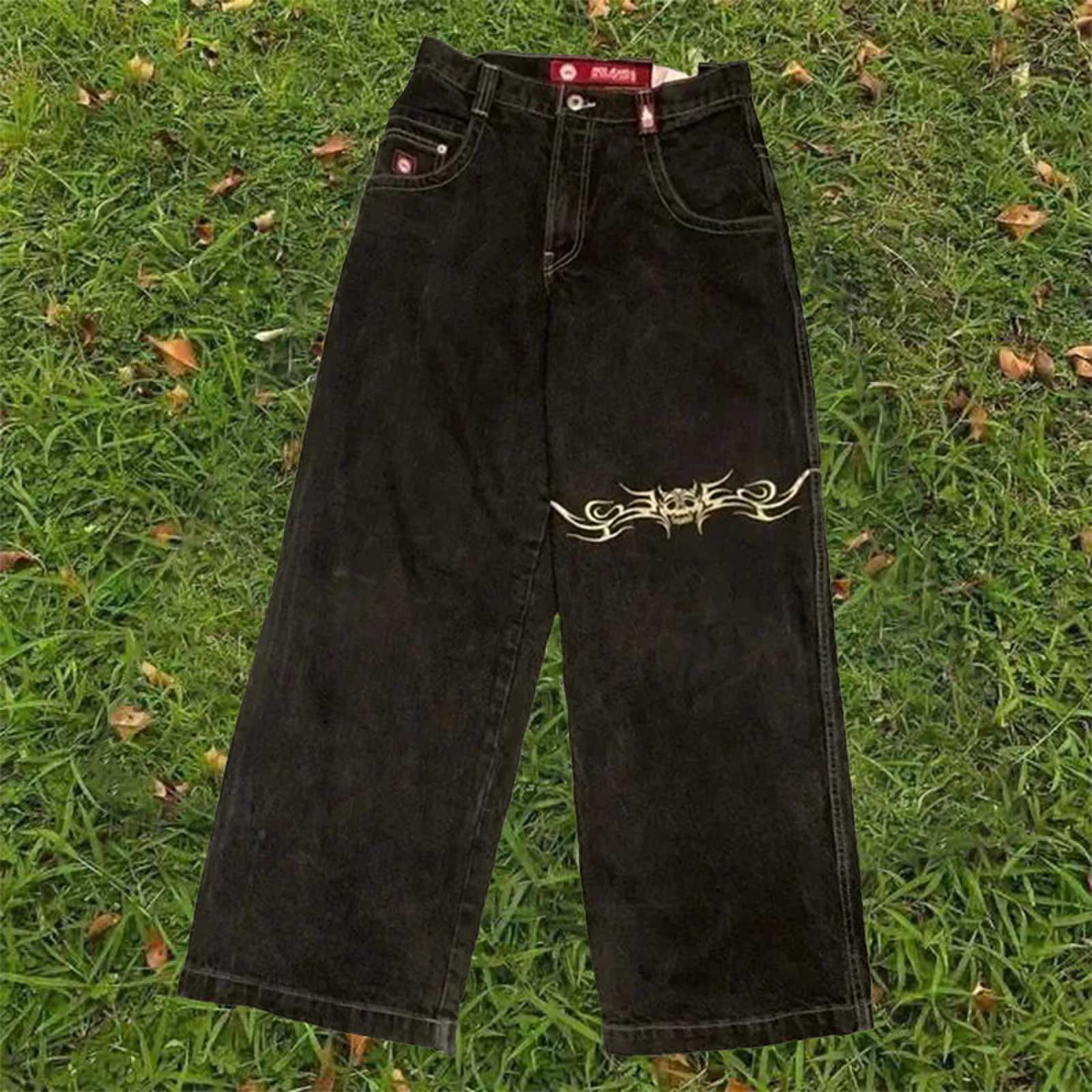 Y2K Vintage Street Embroidered Jeans