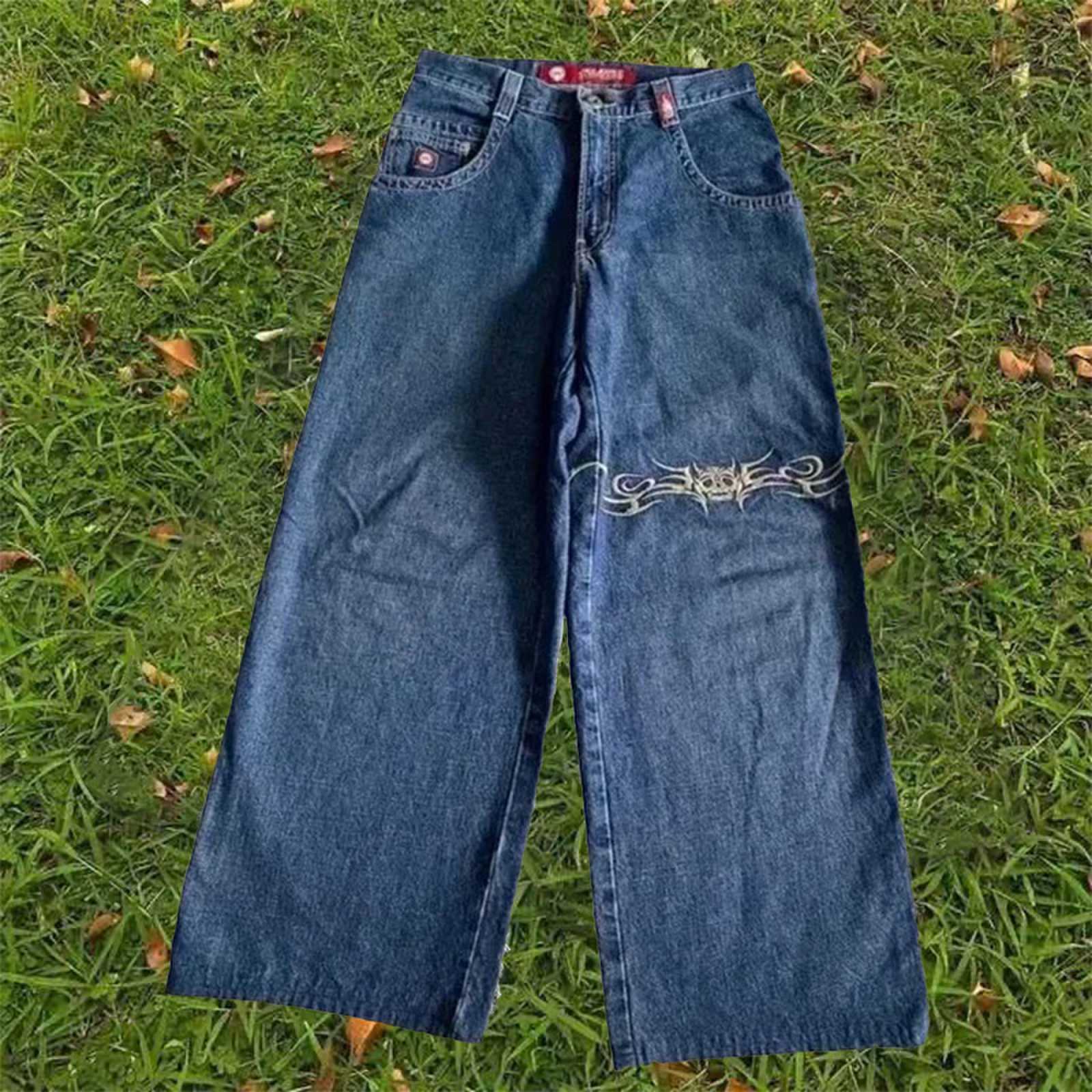 Y2K Vintage Street Embroidered Jeans