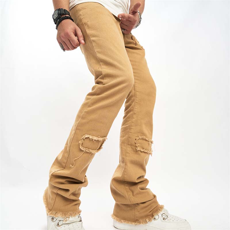 Casual Solid Color Jeans