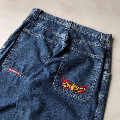 Hip Hop Rock Embroidered Vintage Harajuku Jeans