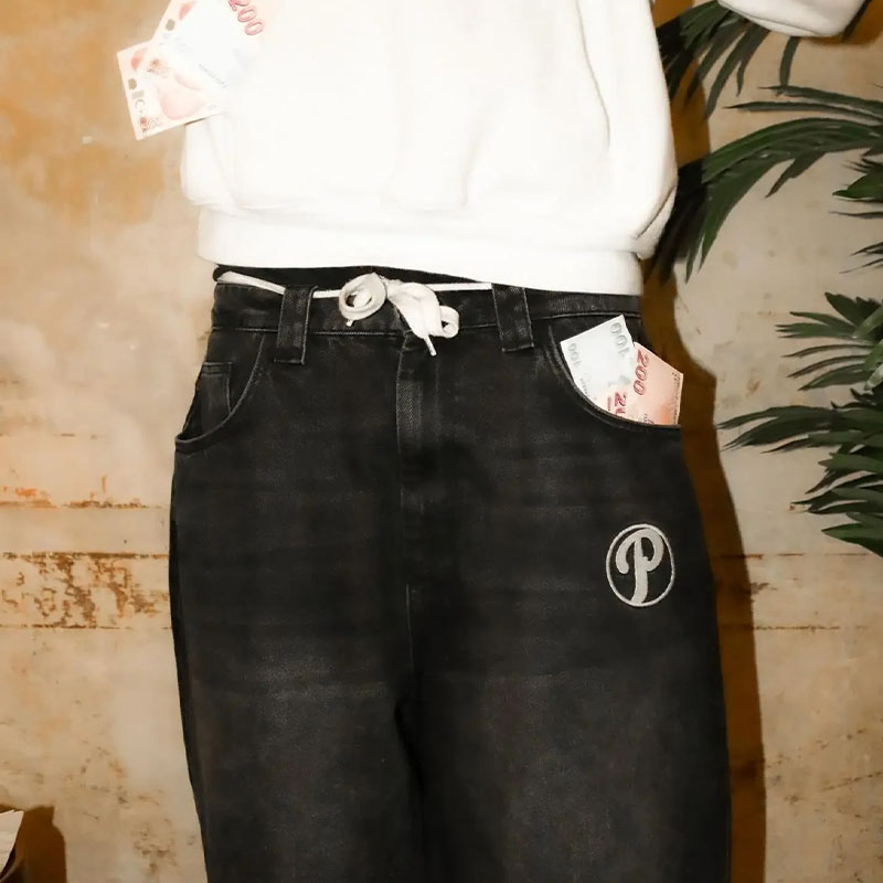 Y2K Harajuku Hip Hop Letter Jeans