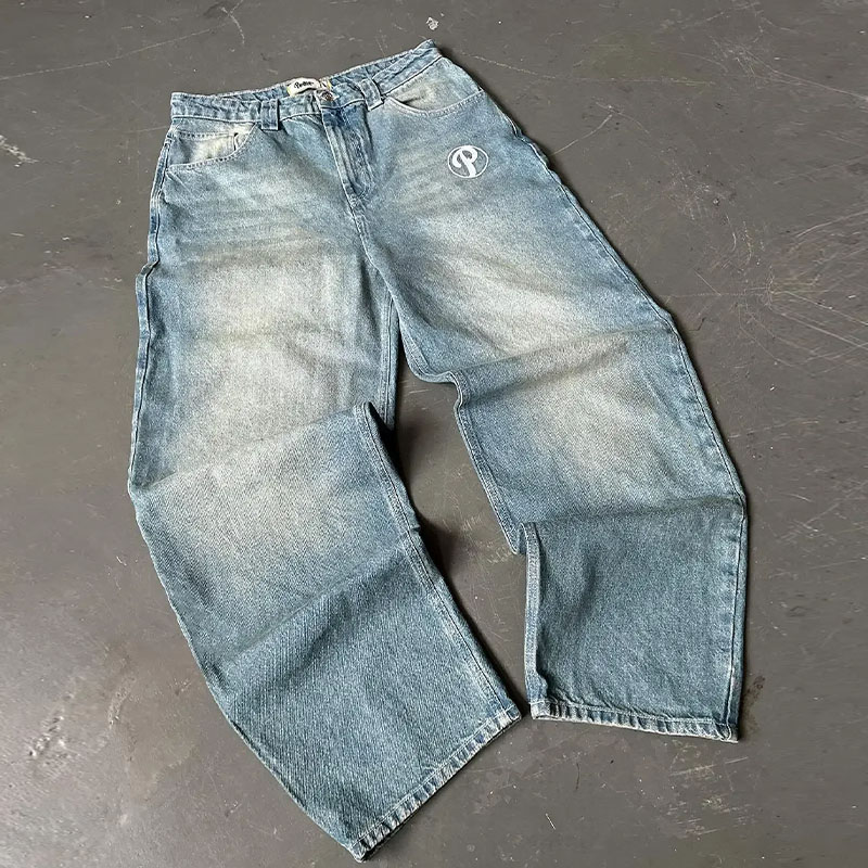 Y2K Harajuku Hip Hop Letter Jeans