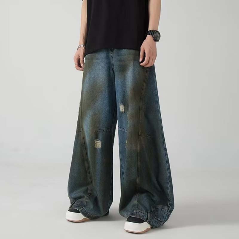 Vintage Wasteland Reverse Washed Ripped Jeans