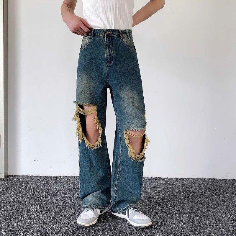 Wasteland Style Ripped Jeans