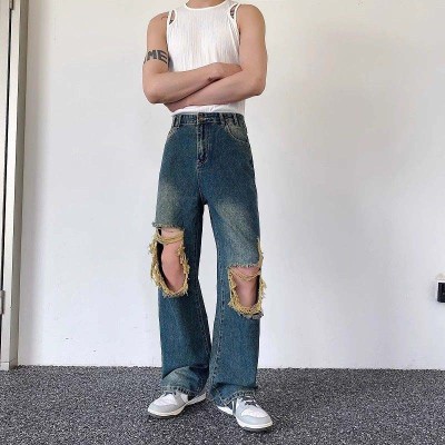 Wasteland Style Ripped Jeans