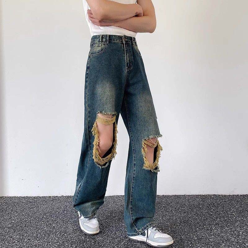 Wasteland Style Ripped Jeans