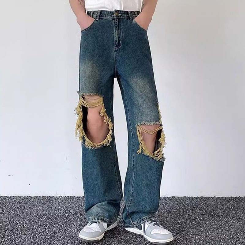 Wasteland Style Ripped Jeans