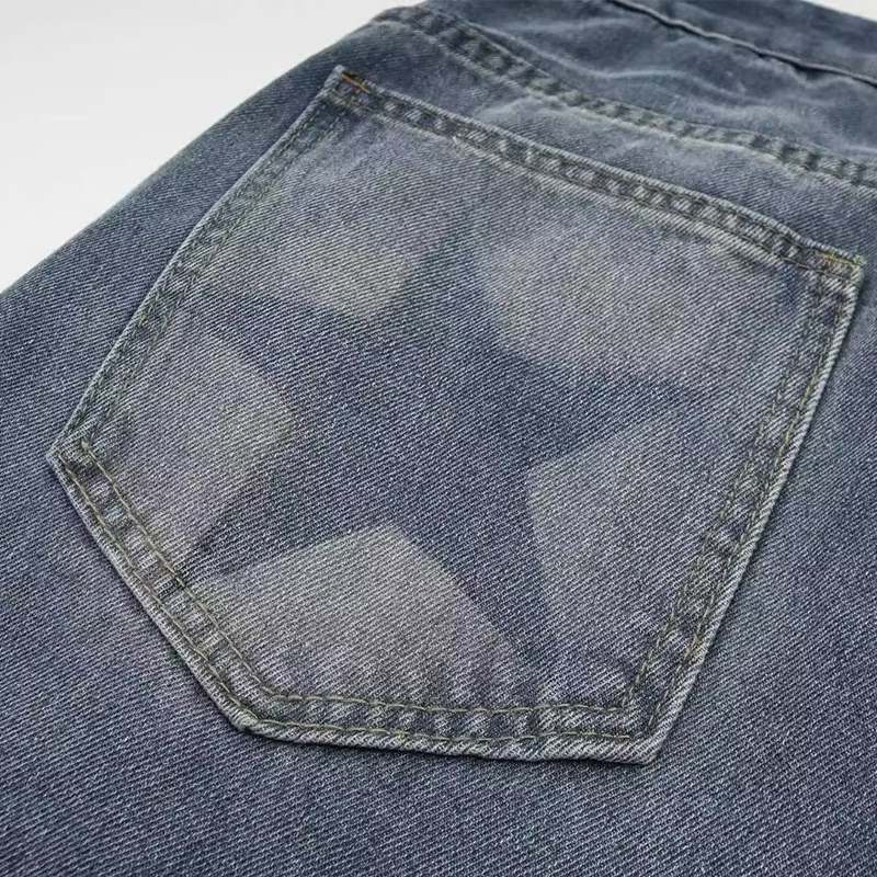 Hip Hop Star Print Jeans Unisex