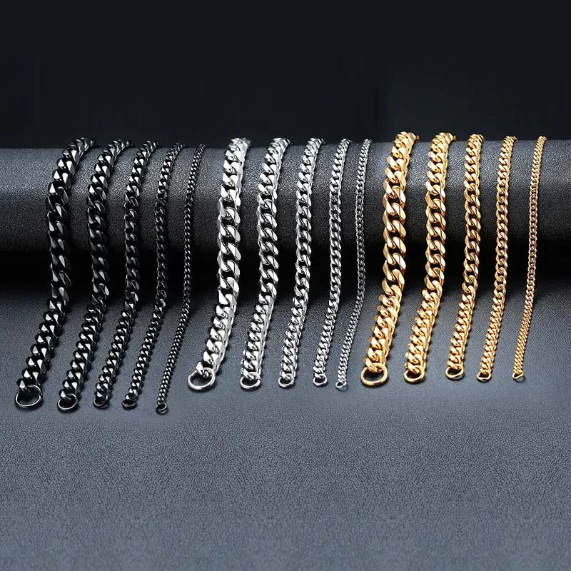 5mm/6mm/7mm/8mm/9mm Diamond-Cut Cuban Bracelet