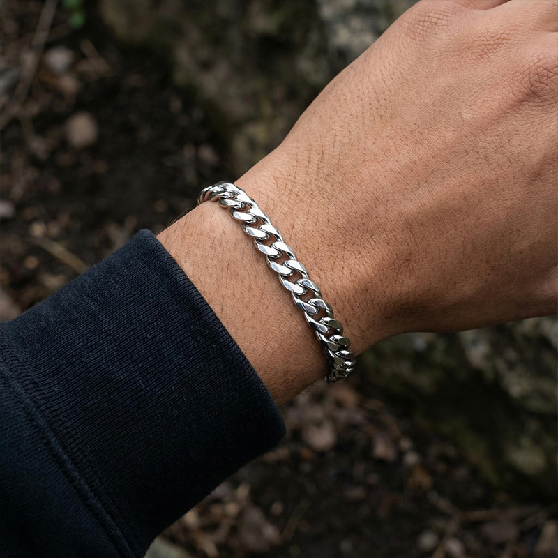 5mm/6mm/7mm/8mm/9mm Diamond-Cut Cuban Bracelet