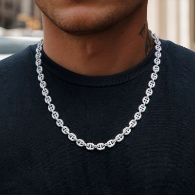 8mm Paved G-Link Necklace