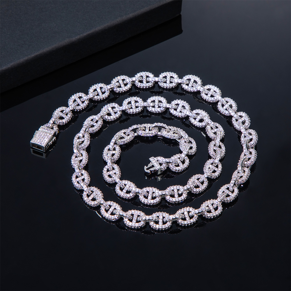 8mm Paved G-Link Necklace