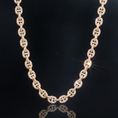 8mm Paved G-Link Necklace