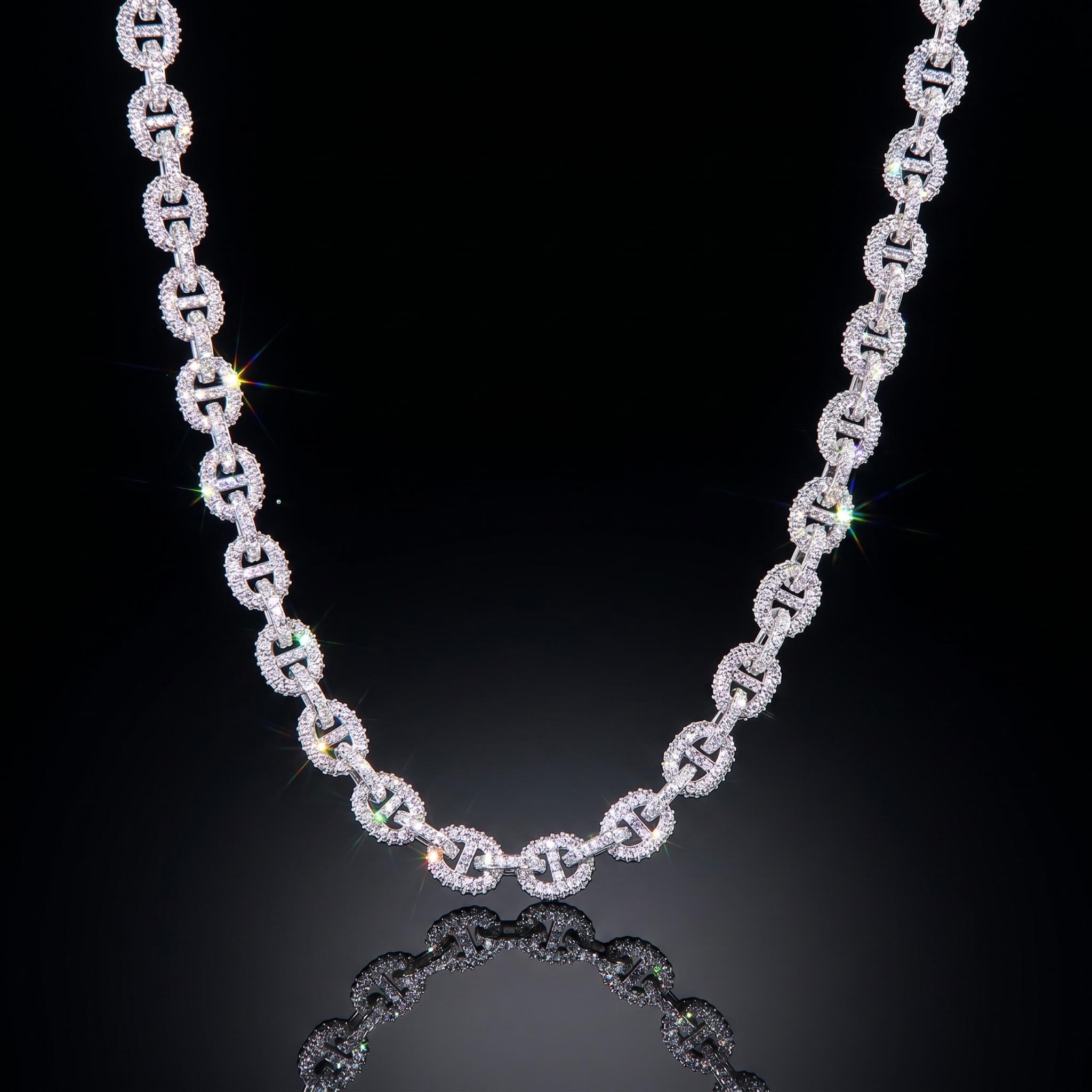 8mm Paved G-Link Necklace 8mm Paved G-Link Necklace