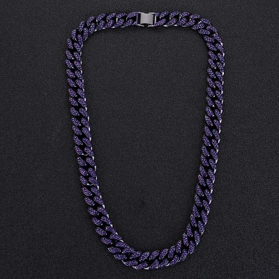 Iced Purple 13mm Miami Cuban Chain