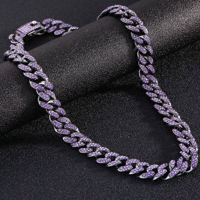 Iced Purple 13mm Miami Cuban Chain