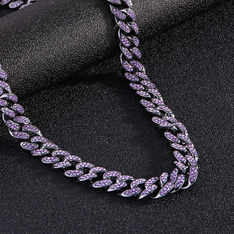 Iced Purple 13mm Miami Cuban Chain