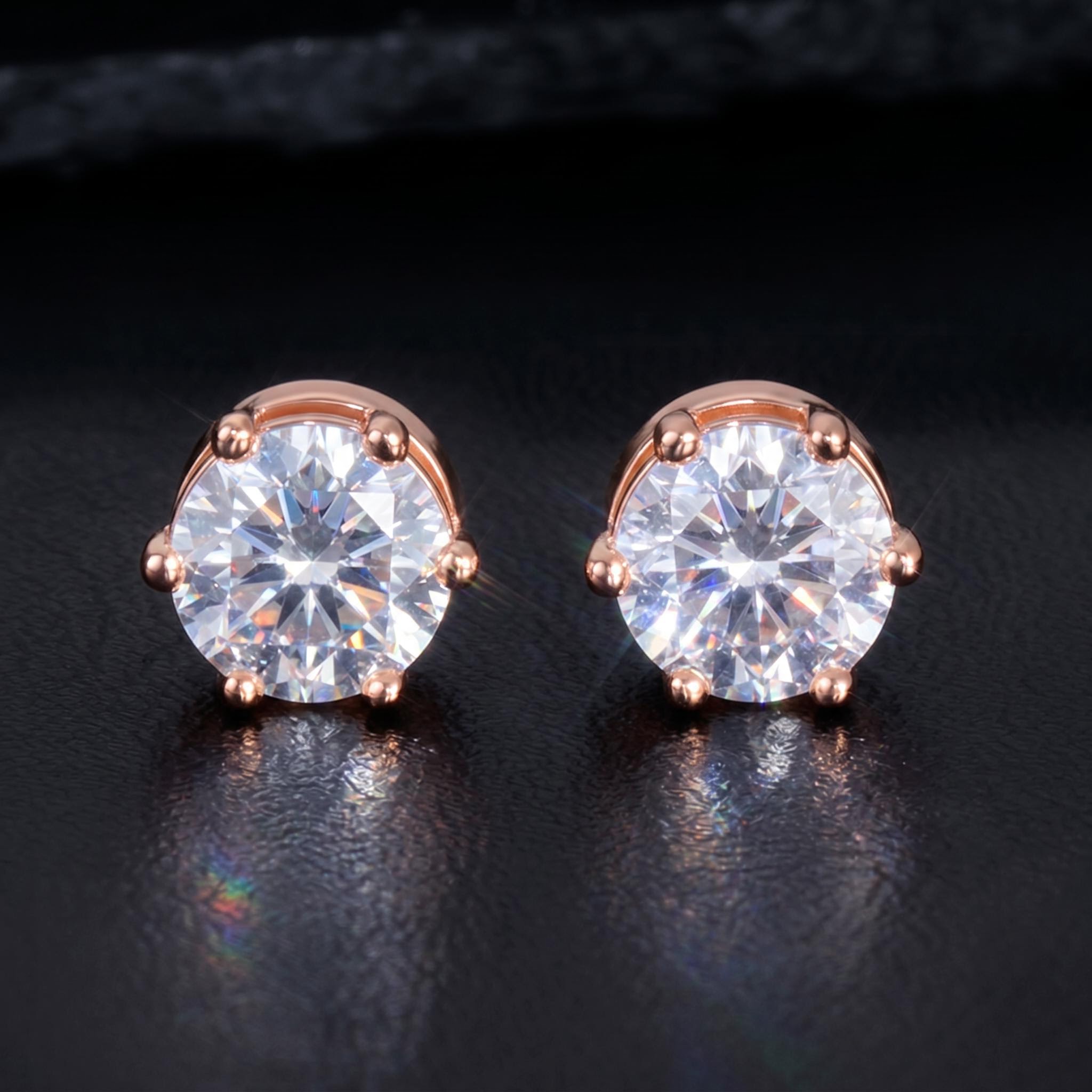 Round Cut Strong Magnetic Stud Earrings Round Cut Strong Magnetic Stud Earrings