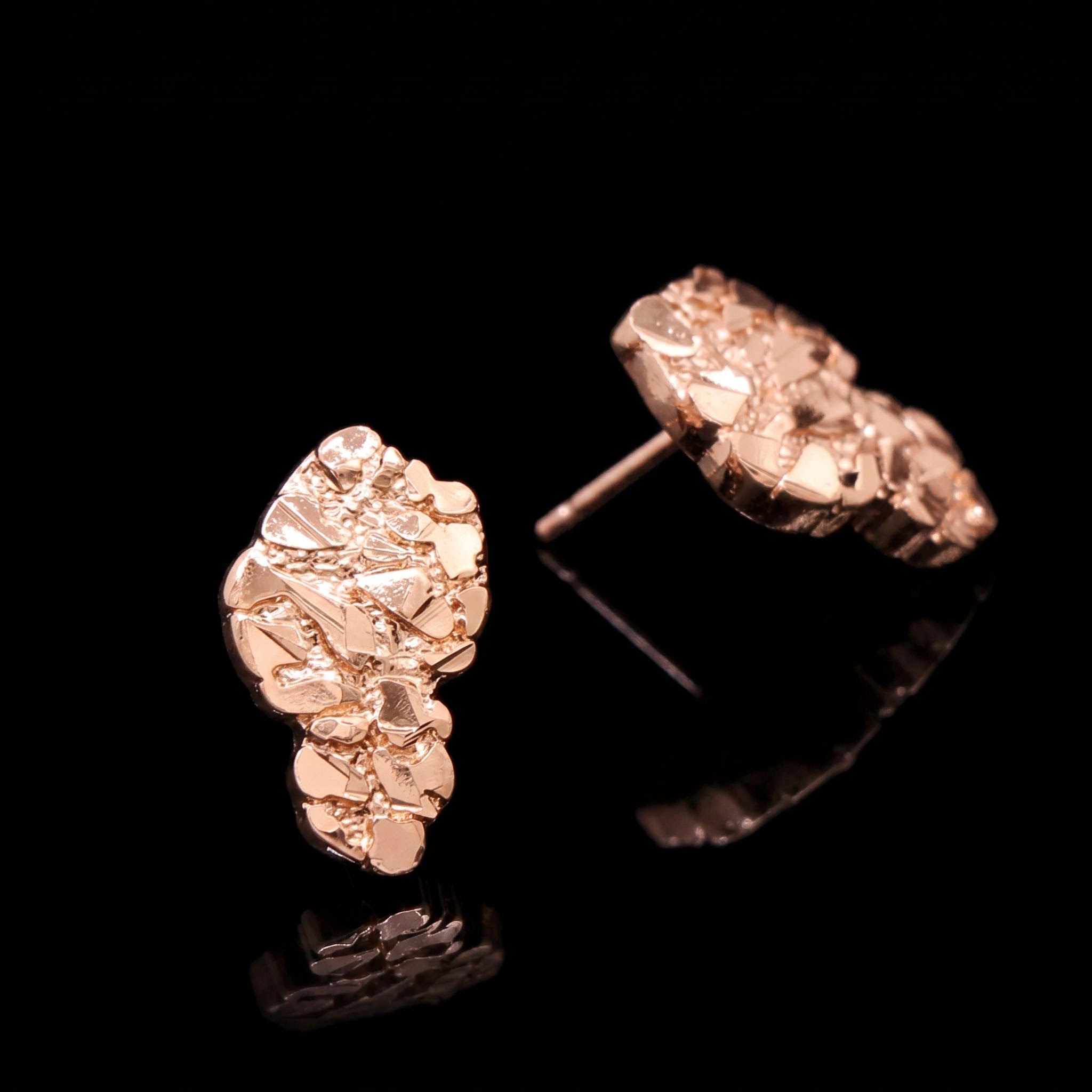 Couple Nugget Earrings in Gold