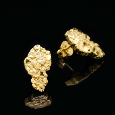Couple Nugget Earrings in Gold