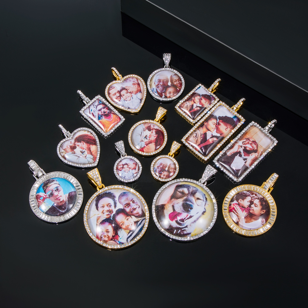 Custom Heart-shaped Photo Pendant