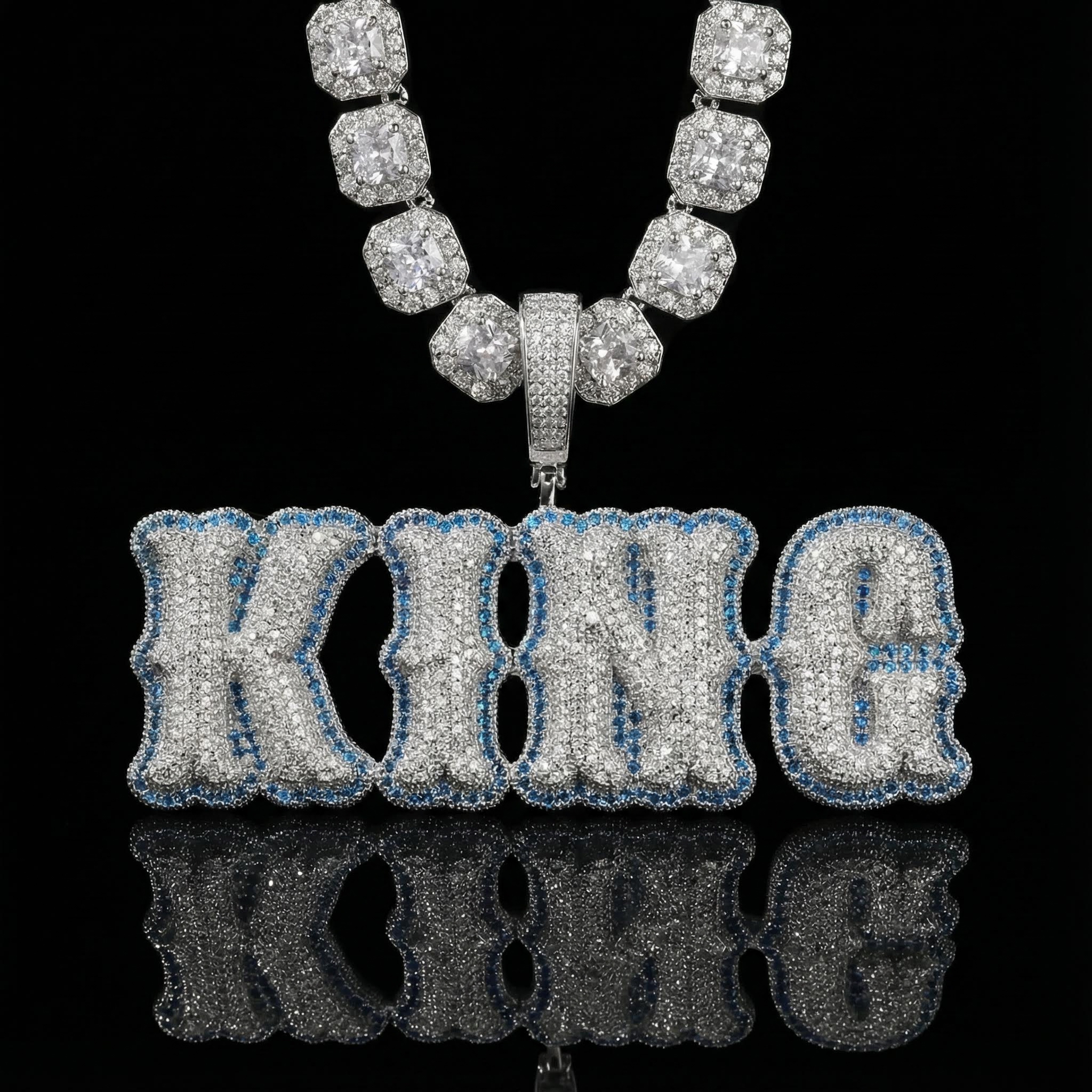 Custom Micro Pave Name Pendant