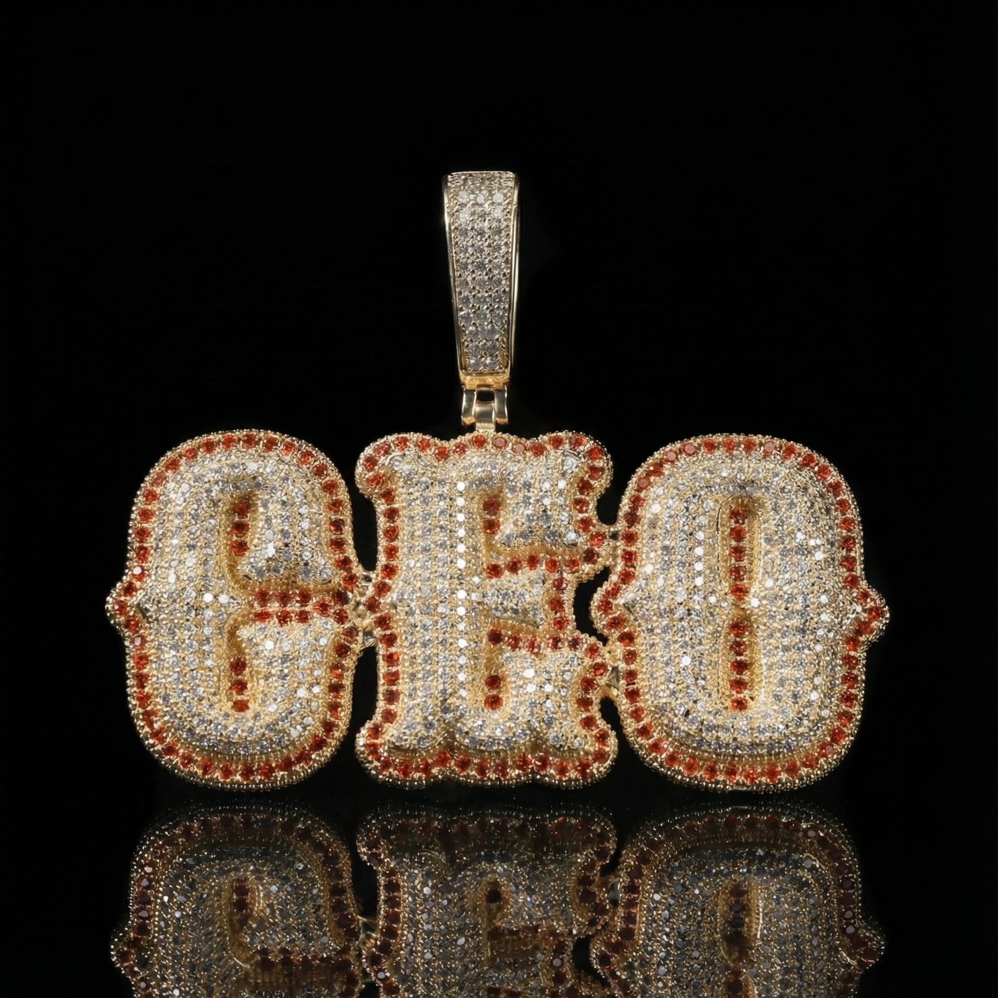 Custom Micro Pave Name Pendant