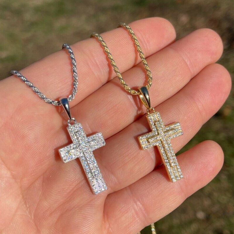 Double Layered Cross Pendant