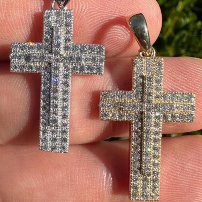 Double Layered Cross Pendant