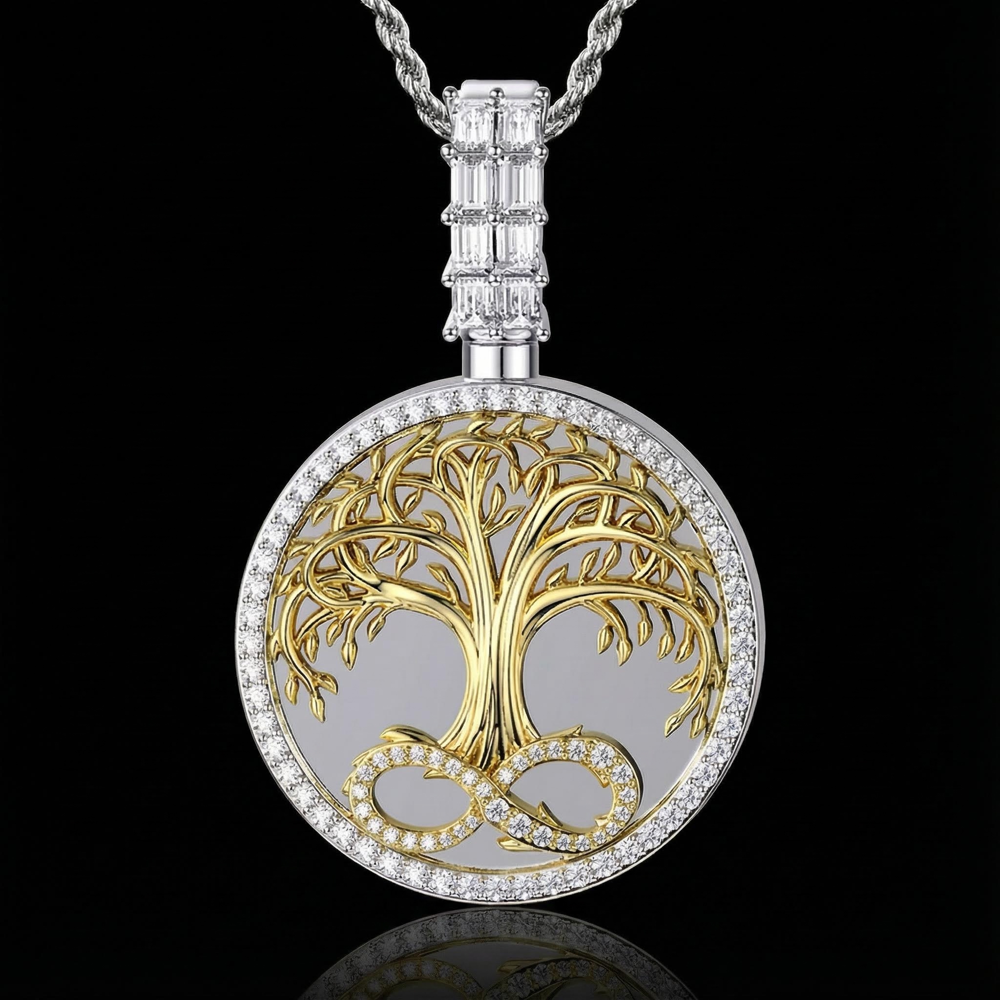 Iced Tree of Life Urn Pendant